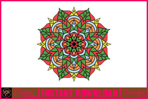 Mandala 3D Layered SVG Cut File-106: A Vibrant Design Asset