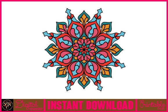 Mandala 3D Layered SVG Cut File-120: A Vibrant Design Asset