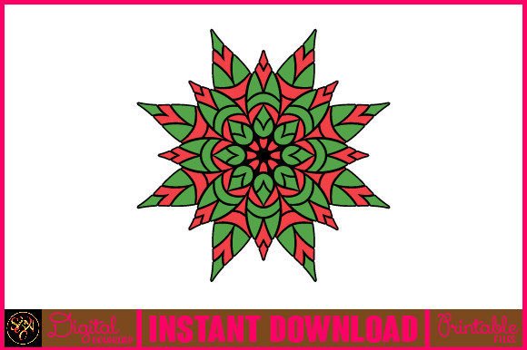 Mandala 3D Layered SVG Cut File-134: Vibrant Tribal Design