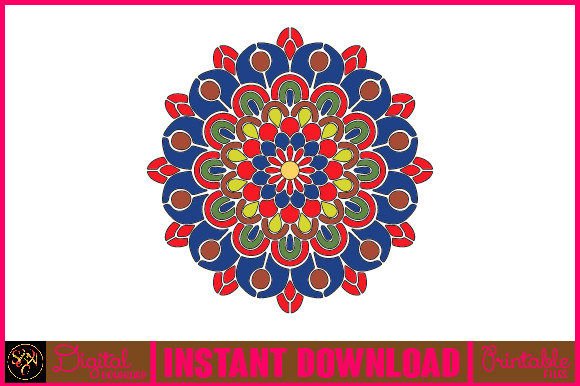 Mandala 3D Layered SVG Cut File-157: A Vibrant Design Asset