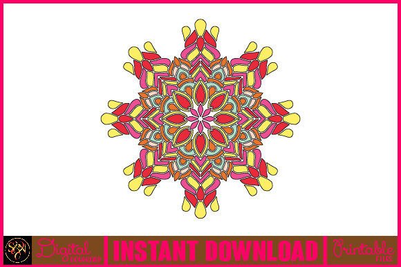 Mandala 3D Layered SVG Cut File-196