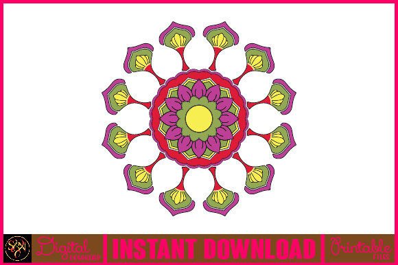 Mandala 3D Layered SVG Cut File-69