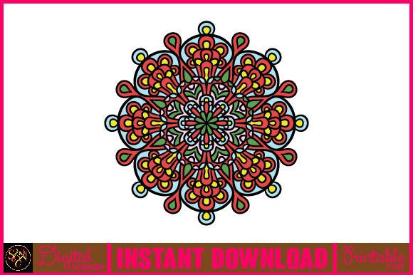 Mandala 3D Layered SVG Cut File: A Vibrant Design Asset