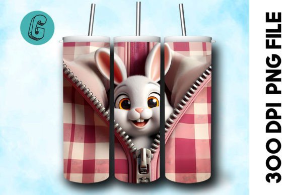 Rabbit 3D Valentine Tumbler Wrap: A Creative Download